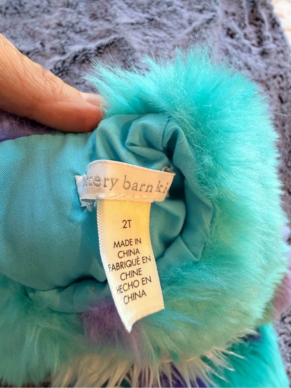 Like New- Pottery Barn Kids Monsters Inc. Sully Costume - Picture 5 of 5